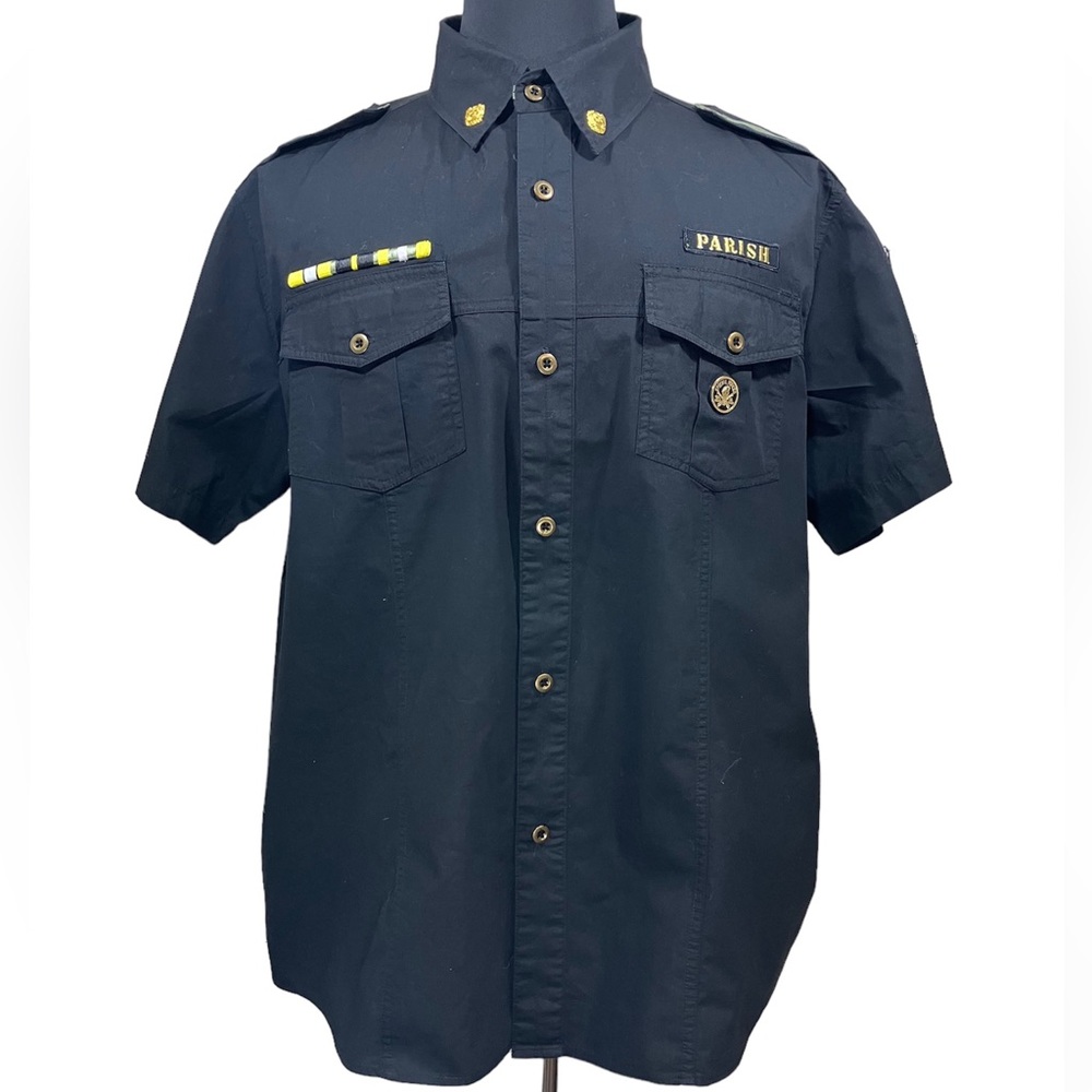Vintage Y2K Parish (Uniform Company) military style shirt